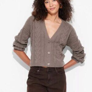 Wild Fable Oversize Cable Cardigan Color Pewter Size XXL